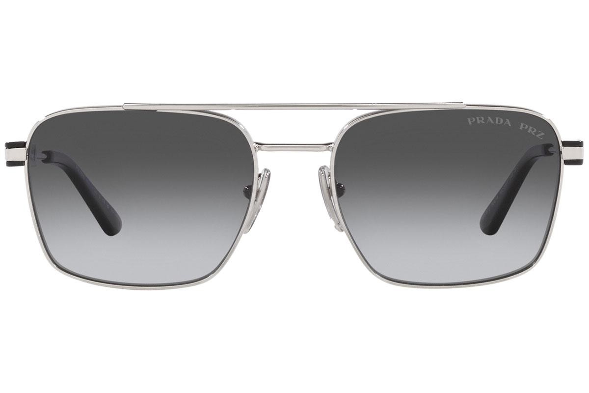 Prada PR 67ZS (1BC5W1) 56 | Polarize Unisex Gri Güneş Gözlüğü